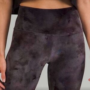 Lululemon Wunder Lounge HighRise Short 8” Velour Interstellar Dark Grey Multi